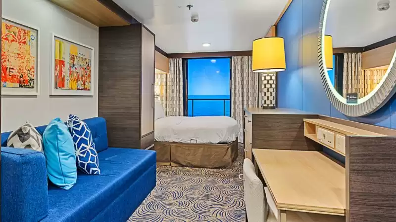 Cabina interior comunicada con balcón virtual